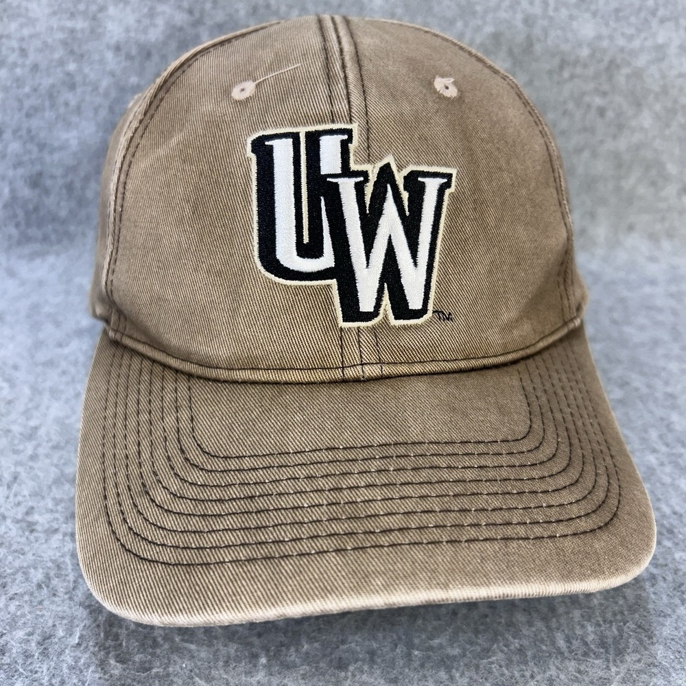 University of Washington UW Snapback Hat Tan Khaki NCAA Cotton Cap